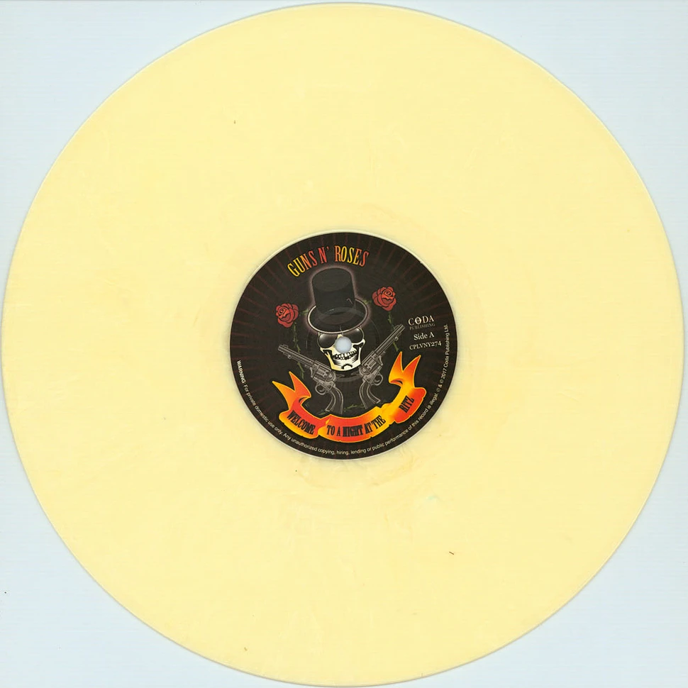 Guns N' Roses - Welcome To Paradise City - The Legendary Ritz Broadcast Luminous Colored Vinyl Edition