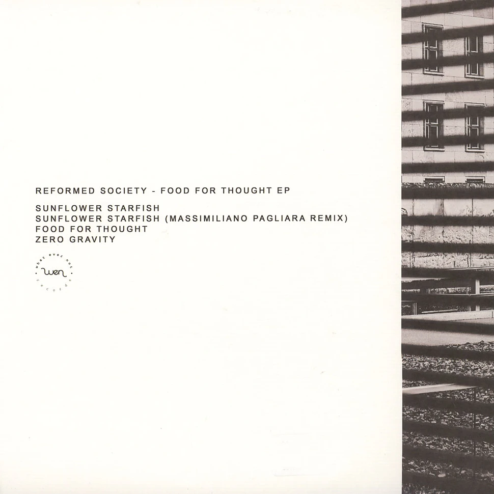 Reformed Society - Food For Thought EP Massimiliano Pagliara Remix
