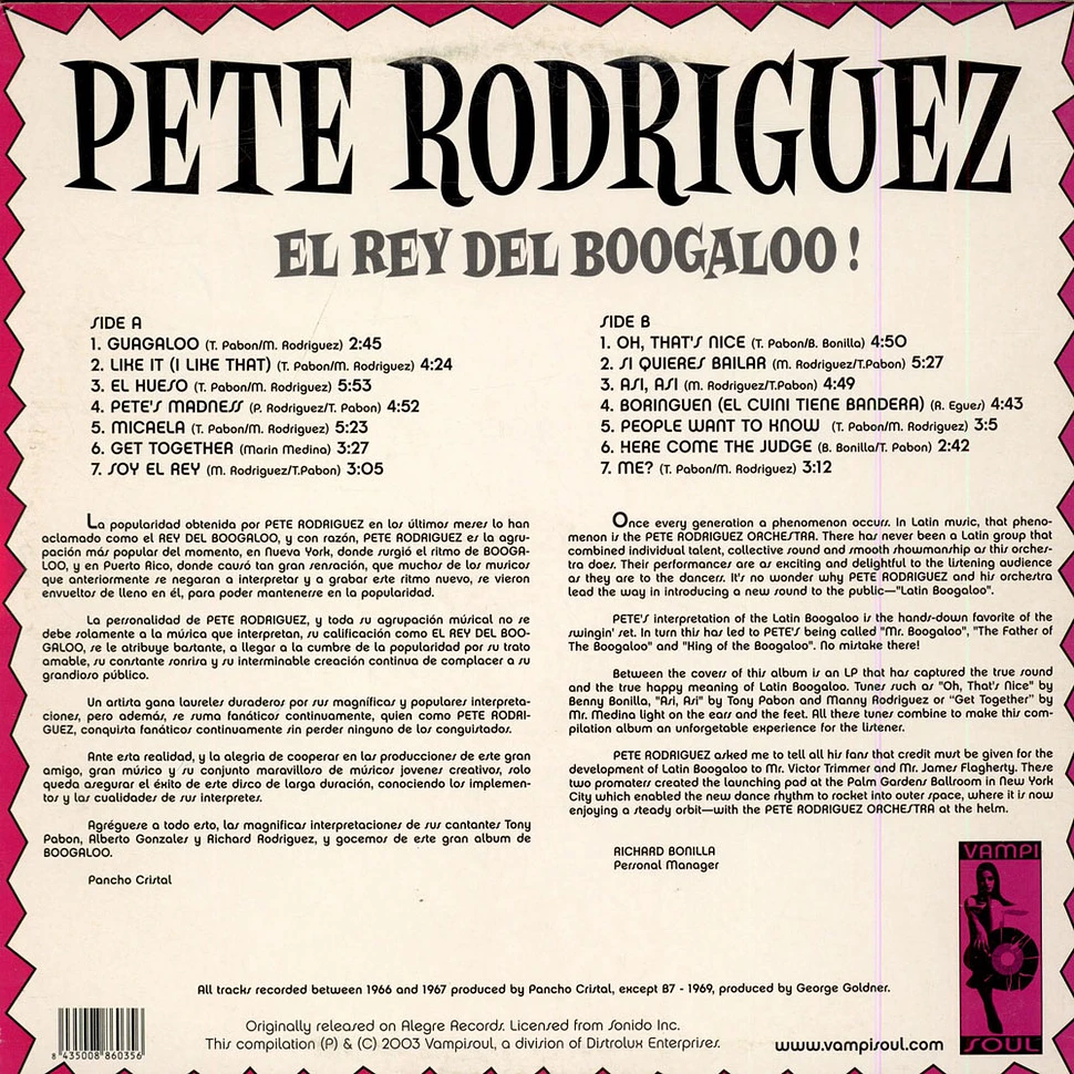 Pete Rodriguez - El Rey Del Boogaloo!