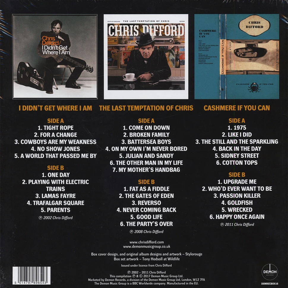 Chris Difford - Chris To The Mill Solo Albums