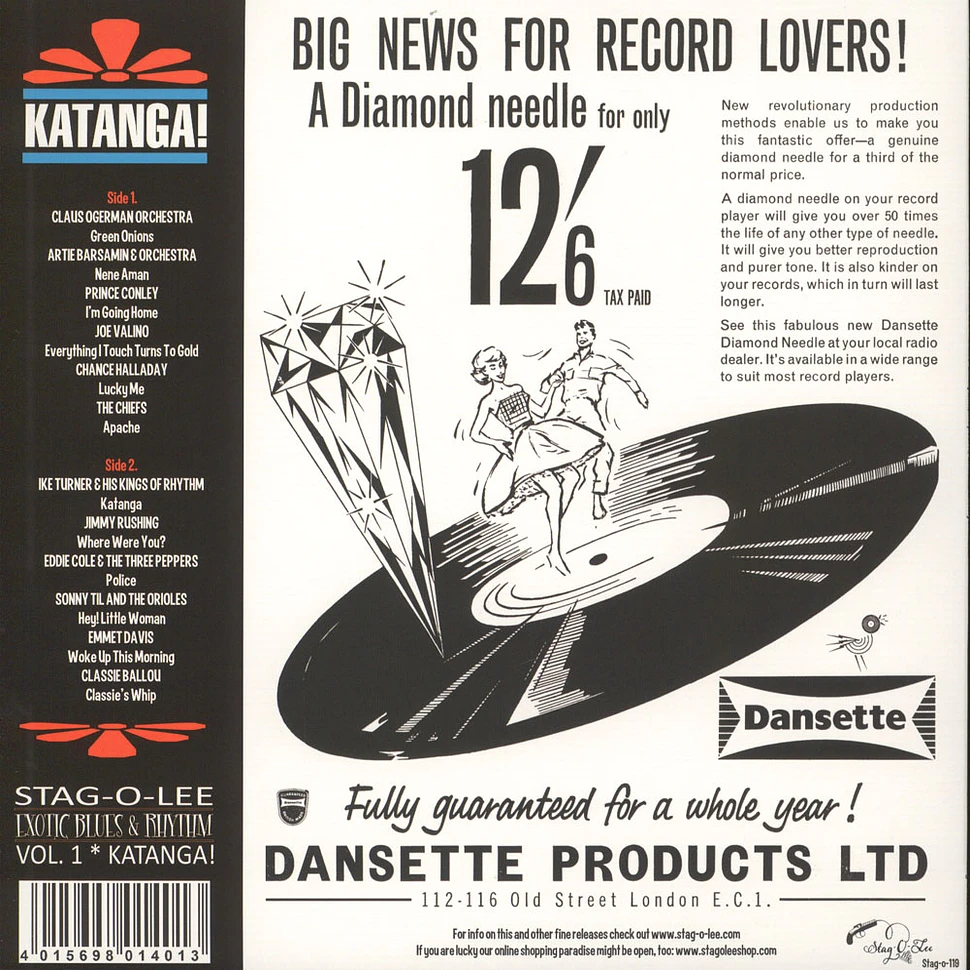 V.A. - Katanga! Volume 1 Blues & Rhythm, Popcorn, Exotica & Tittyshakers!
