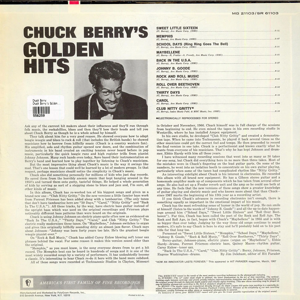 Chuck Berry - Chuck Berry's Golden Hits