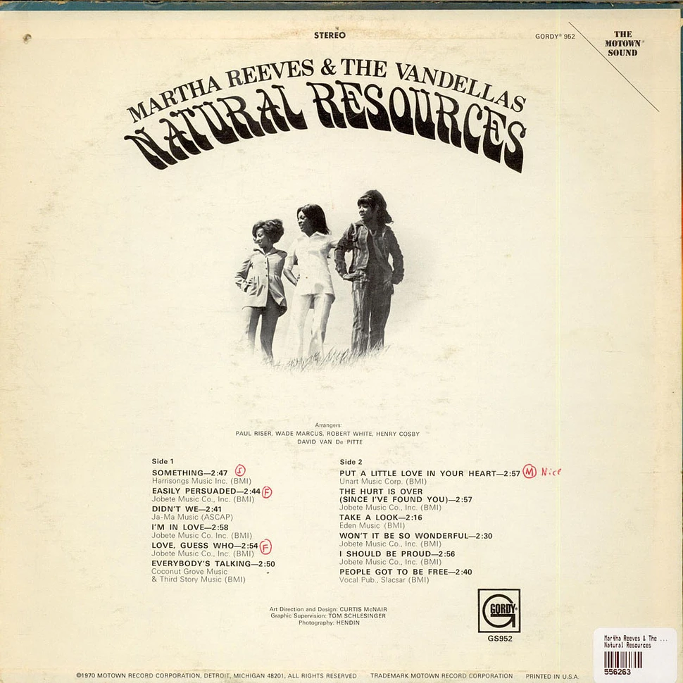 Martha Reeves & The Vandellas - Natural Resources