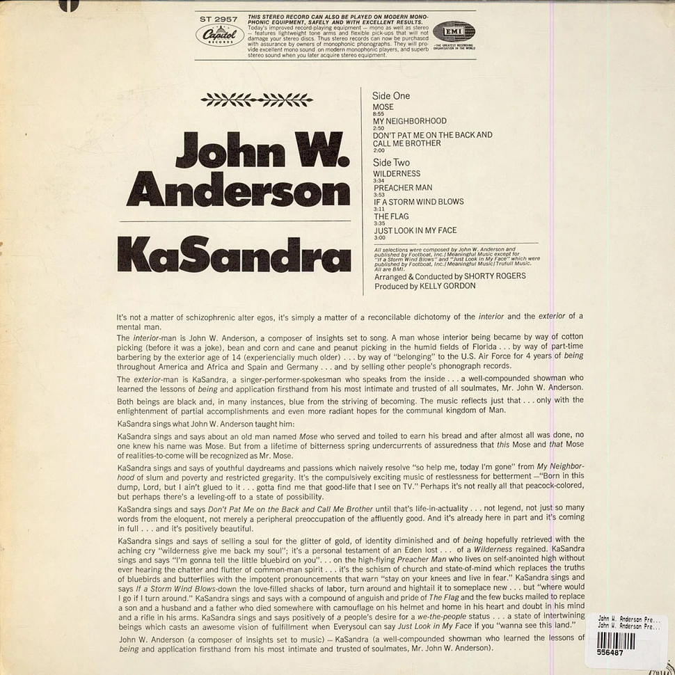 John W. Anderson Presents John Kasandra - John W. Anderson Presents Kasandra