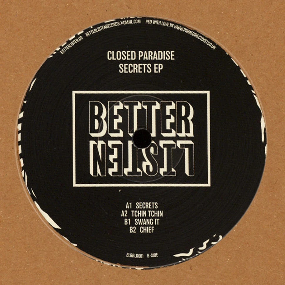 Closed Paradise - Secrets EP