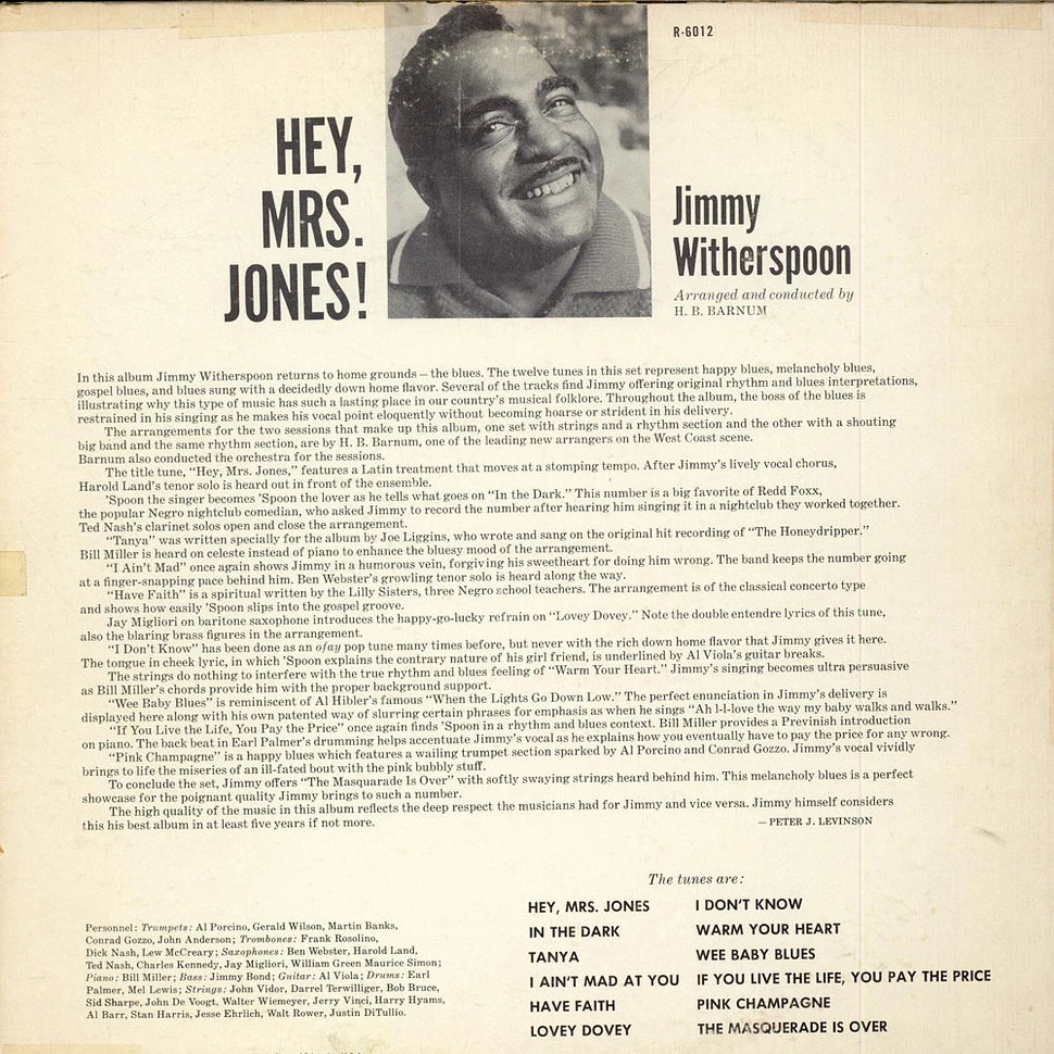 Jimmy Witherspoon - Hey, Mrs. Jones