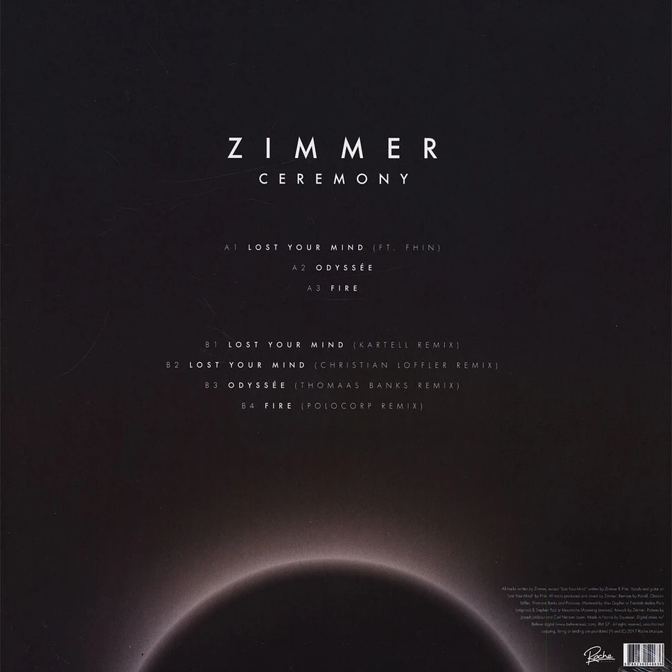 Zimmer - Ceremony Christian Löffler, Kartell & Thomaas Banks Remixes