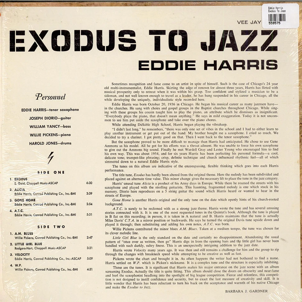 Eddie Harris - Exodus To Jazz