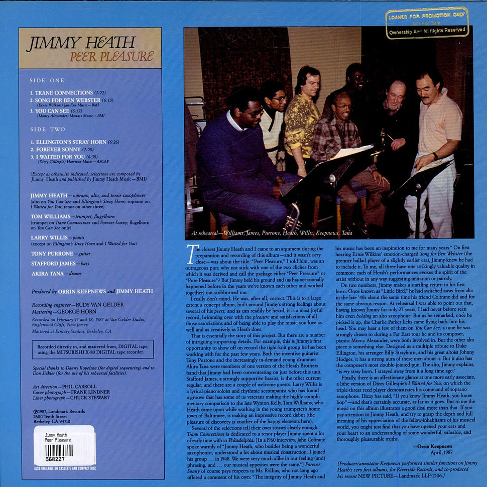 Jimmy Heath - Peer Pleasure