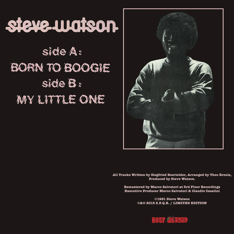 Steve Watson - Born To Boogie