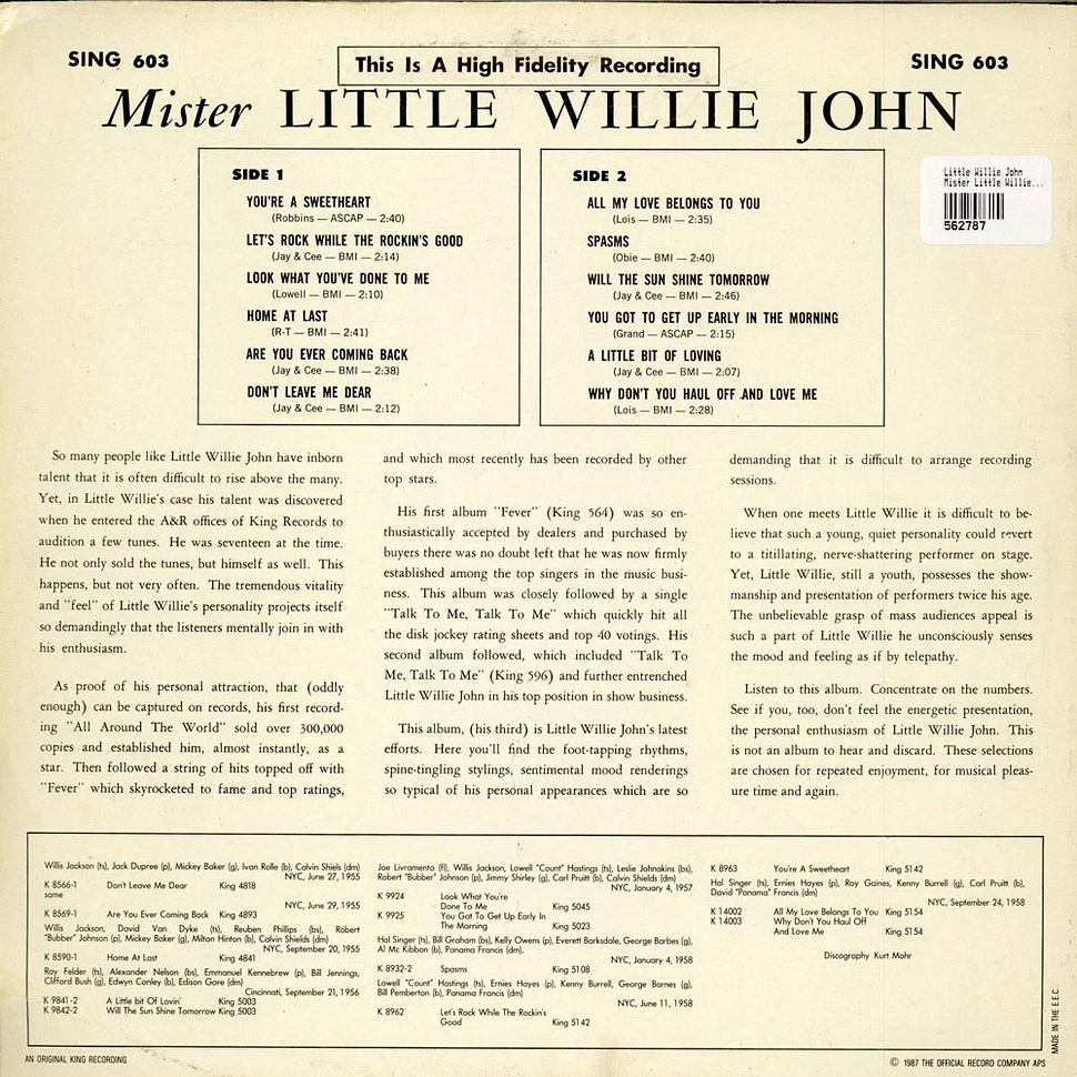 Little Willie John - Mister Little Willie John