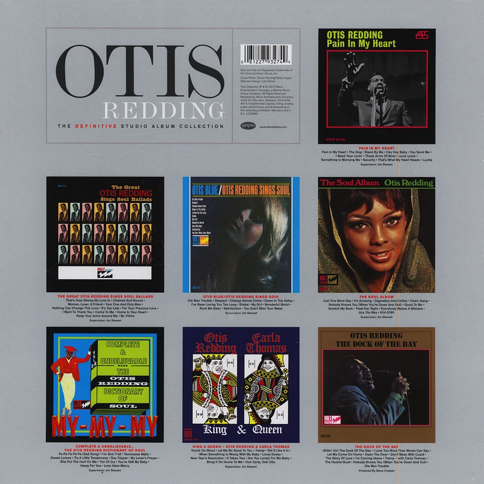 Otis Redding The Definitive Studio Album Collection Vinyl 7LP 
