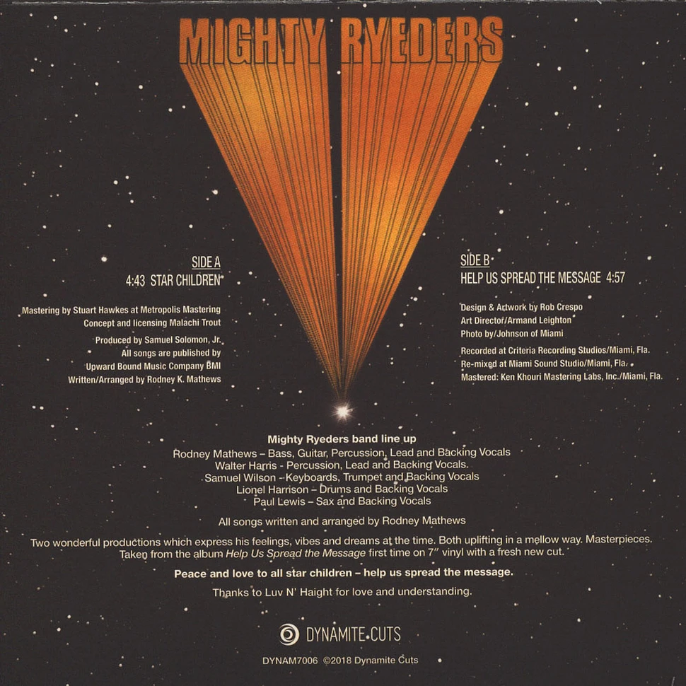 The Mighty Ryeders - Star Children