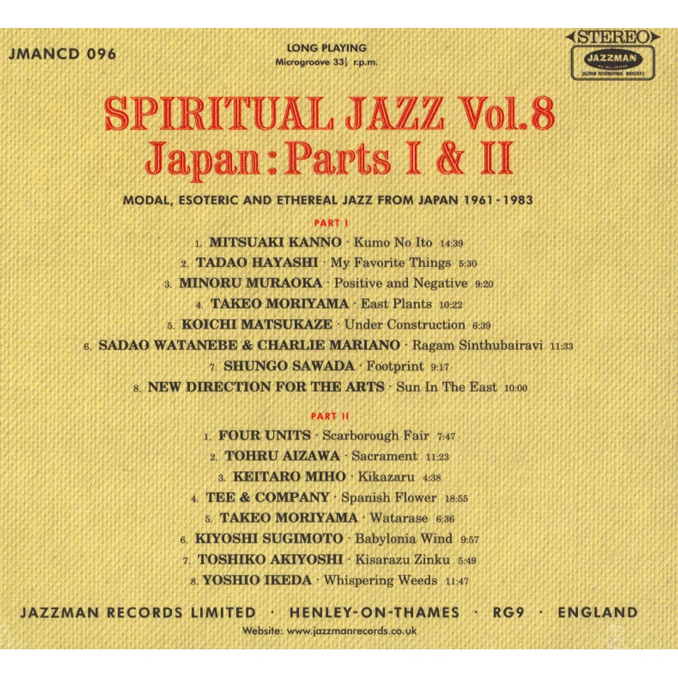 Spiritual Jazz - Volume 8: Japan