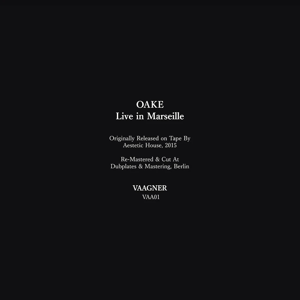 Oake - Oake - Live in Marseille