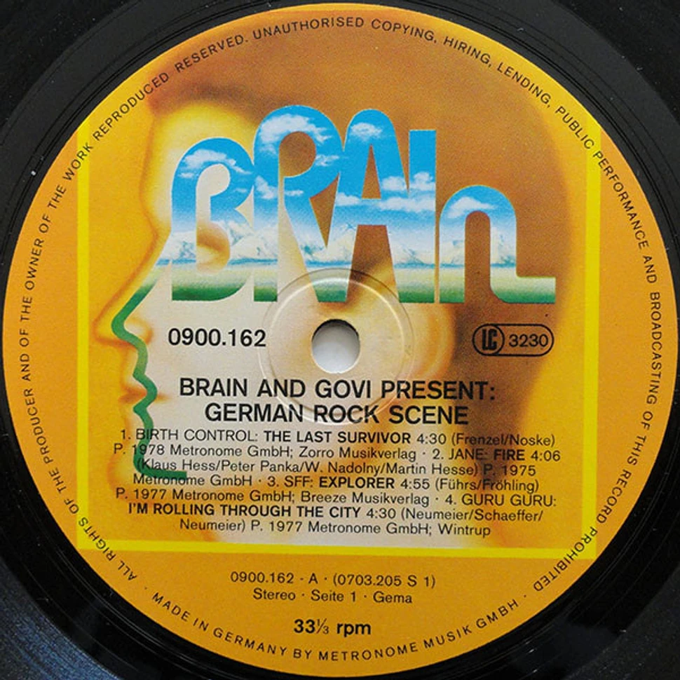 V.A. - Brain And GOVI Present: German Rock Scene Vol. V