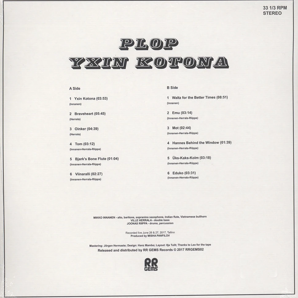 Plop - Yxin Kotona