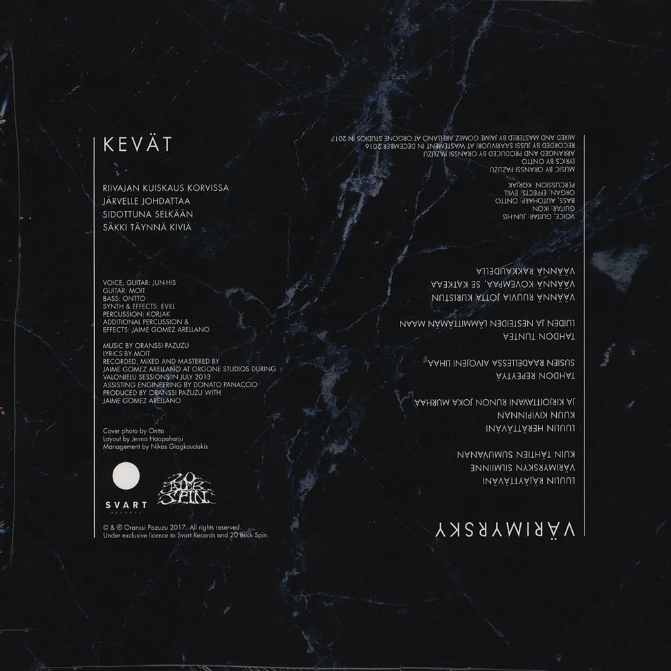 Oranssi Pazuzu - Kevät / Värimyrsky Black Vinyl Edition