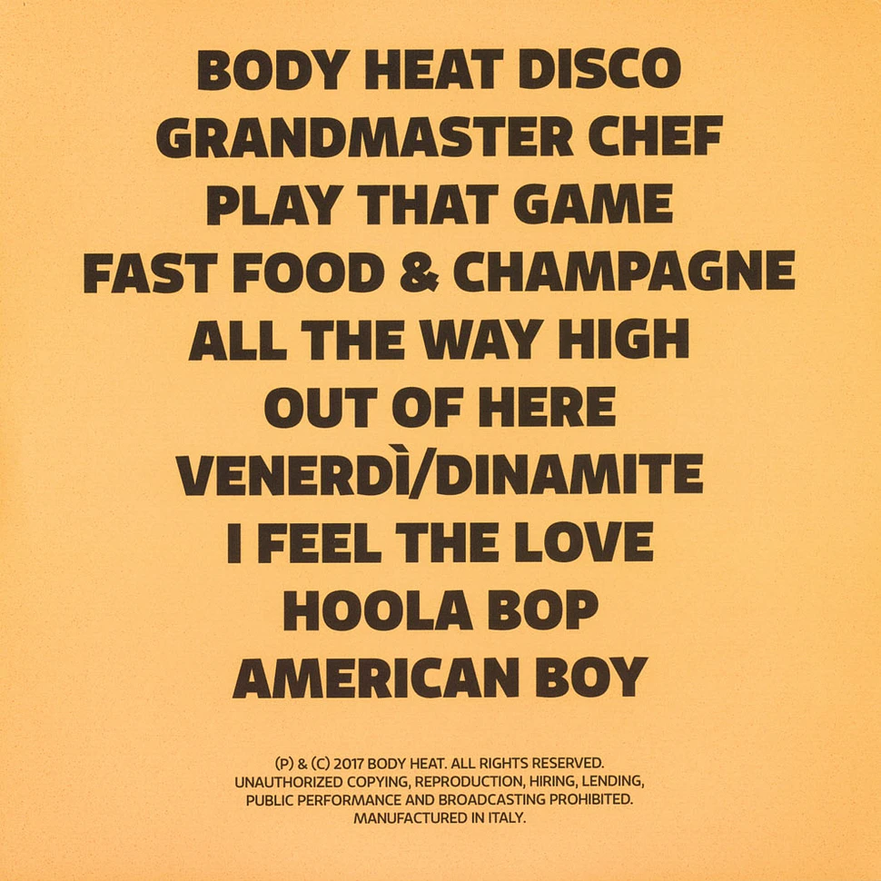 Body Heat Gang Band - Body Heat Disco