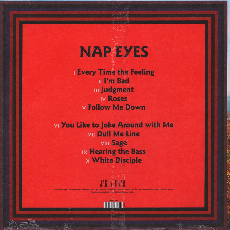 Nap Eyes - I'm Bad Now Black Vinyl Edition