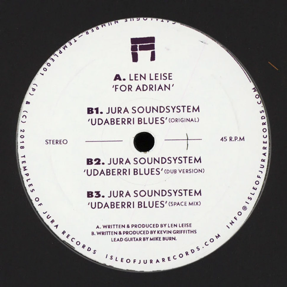 Len Leise / Jura Soundsystem - Dear Adrian / Udaberri Blues
