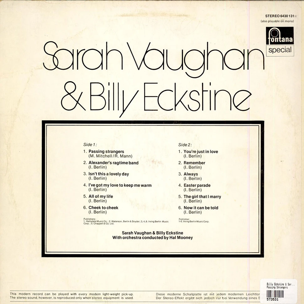 Billy Eckstine & Sarah Vaughan - Passing Strangers