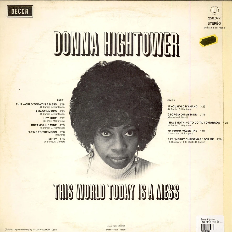 Donna Hightower - This World Today Is A Mess