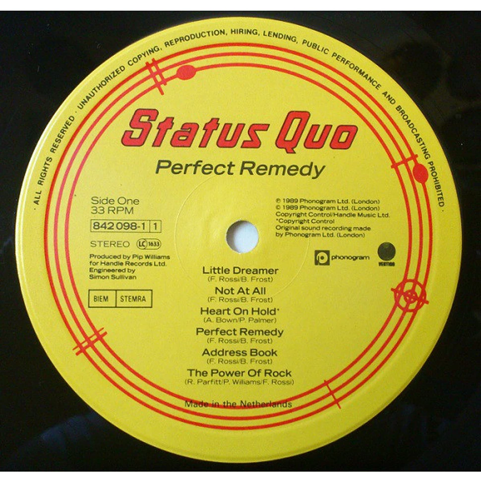 Status Quo - Perfect Remedy