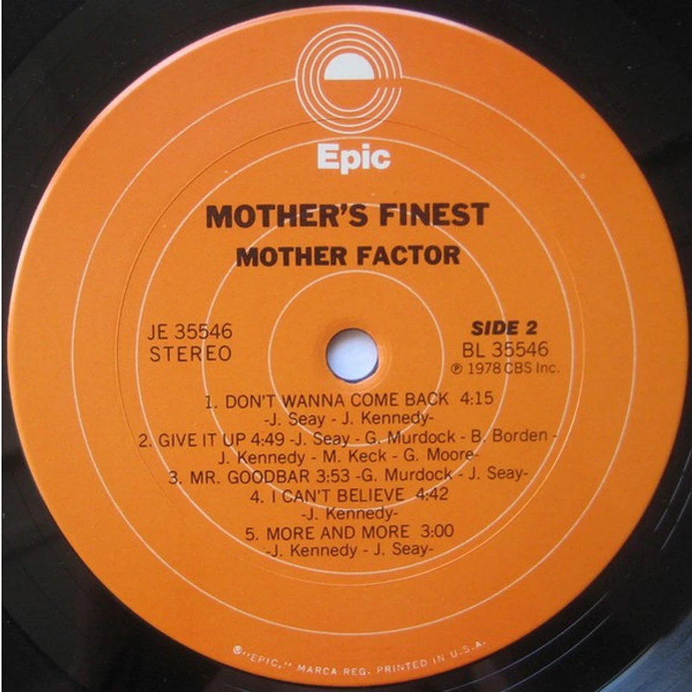 Mother's Finest - Mother Factor