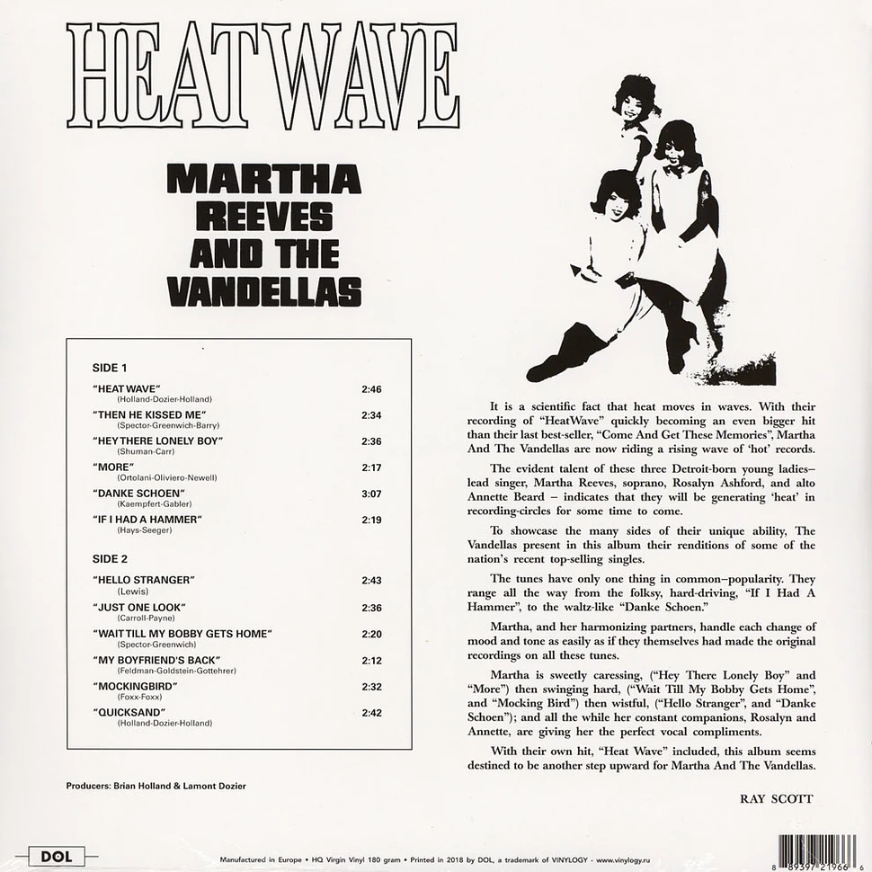 Martha Reeves & The Vandellas - Heat Wave Gatefold Sleeve Edition