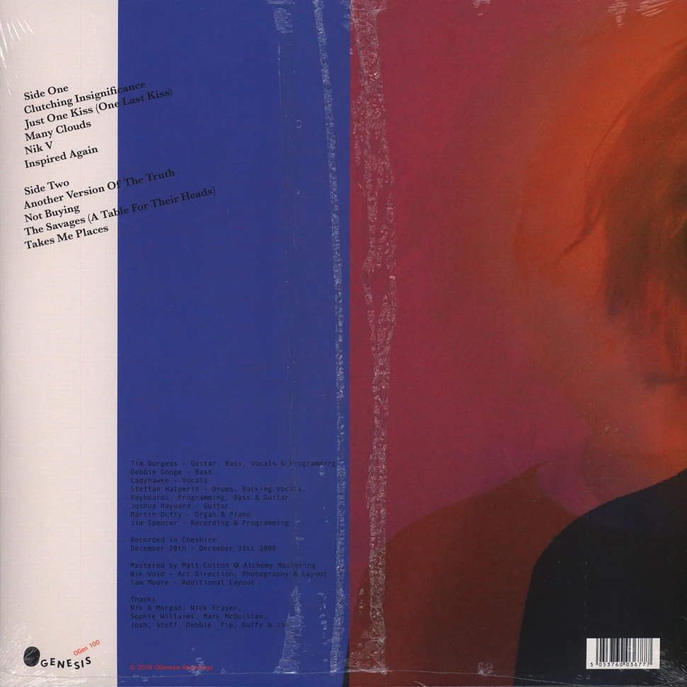 Tim Burgess - As I Was Now Transparent Blue Vinyl Edition