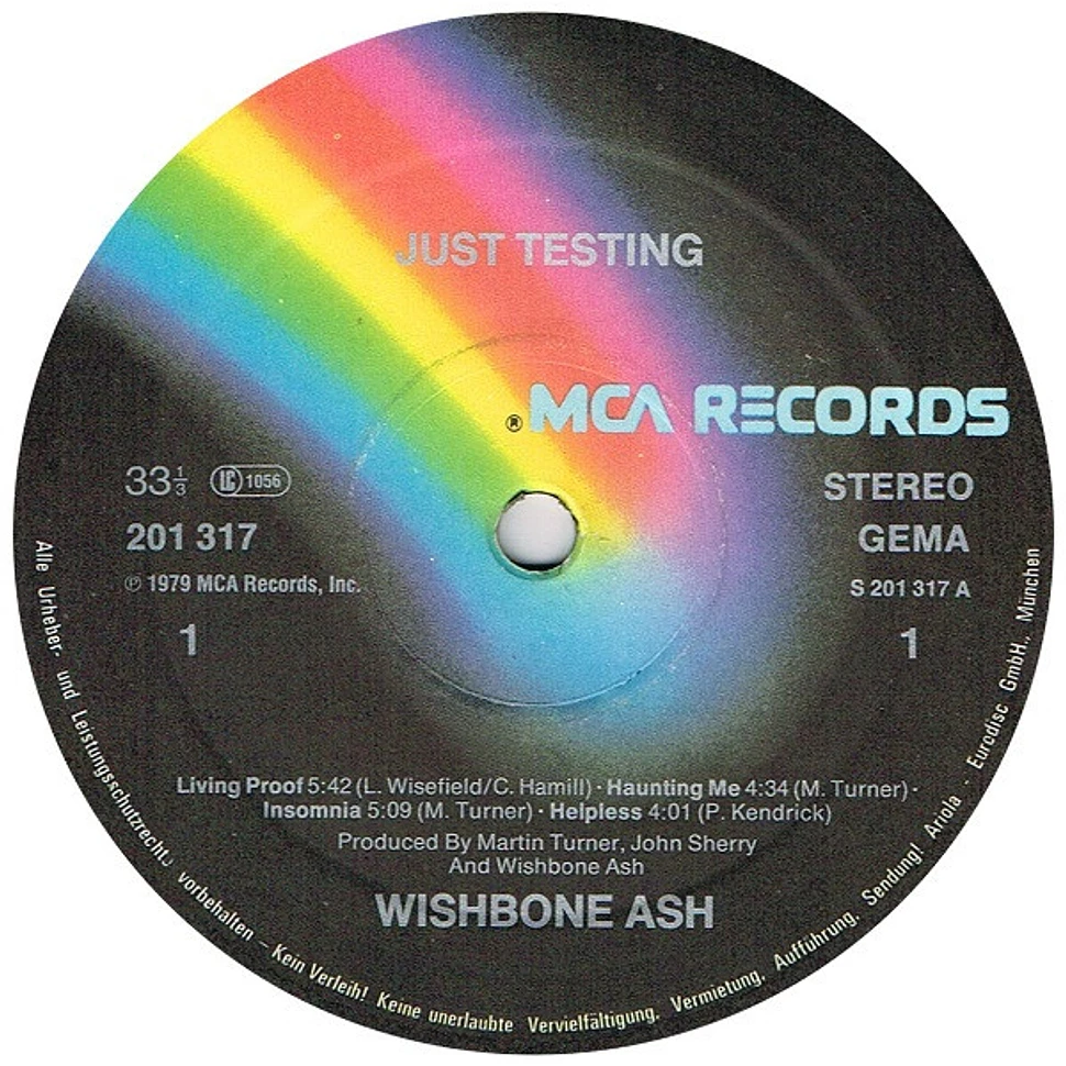 Wishbone Ash - Just Testing