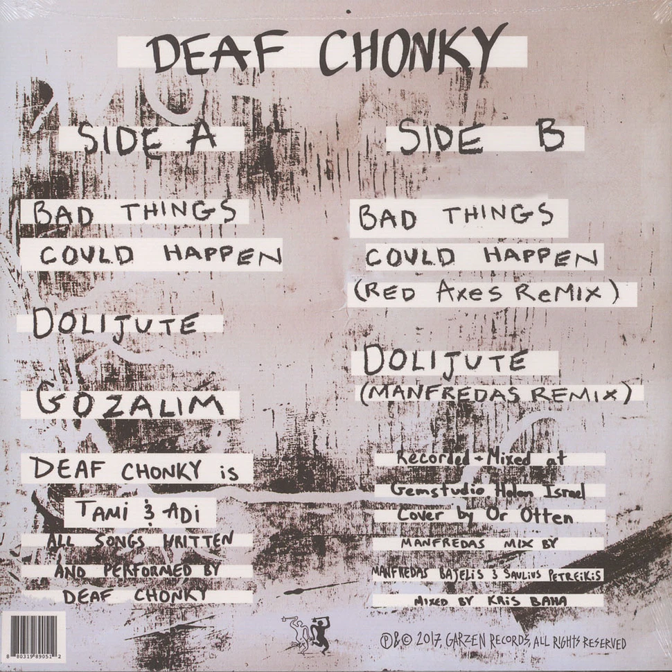 Deaf Chonky - Deaf Chonky EP Red Axes & Manfredas Remix