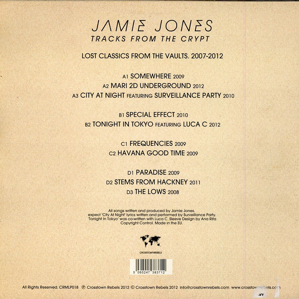 Jamie Jones - Tracks From The Crypt: Lost Classics From The Vaults 2007-2012