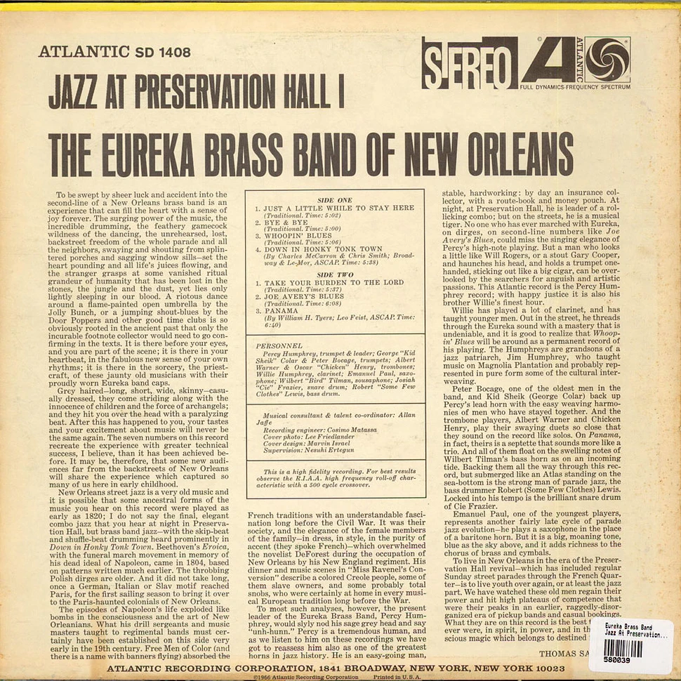 Eureka Brass Band - Jazz At Preservation Hall I