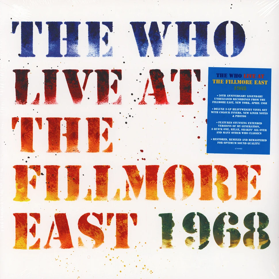 The Who - Live At The Fillmore 50th Anniversary Edition