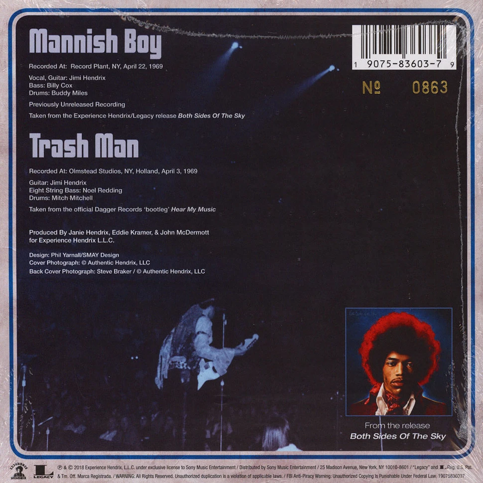 Jimi Hendrix - Mannish Boy / Trash Man