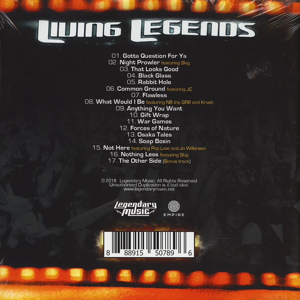 Living Legends - Almost Famous Picture Disc Edition