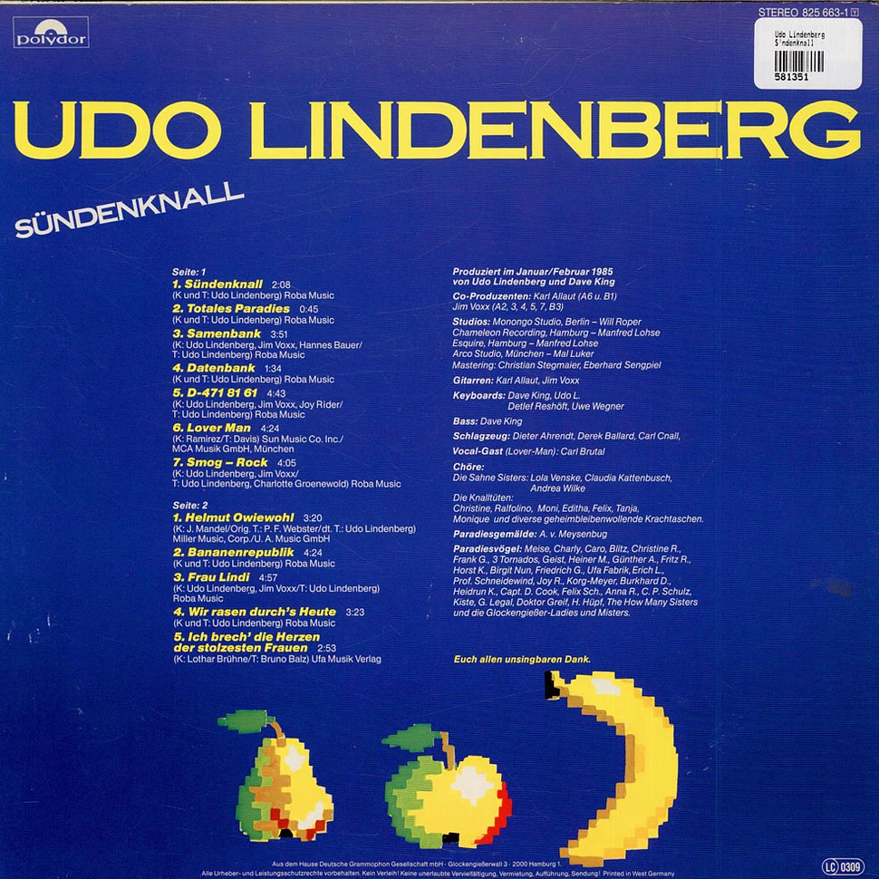 Udo Lindenberg - Sündenknall