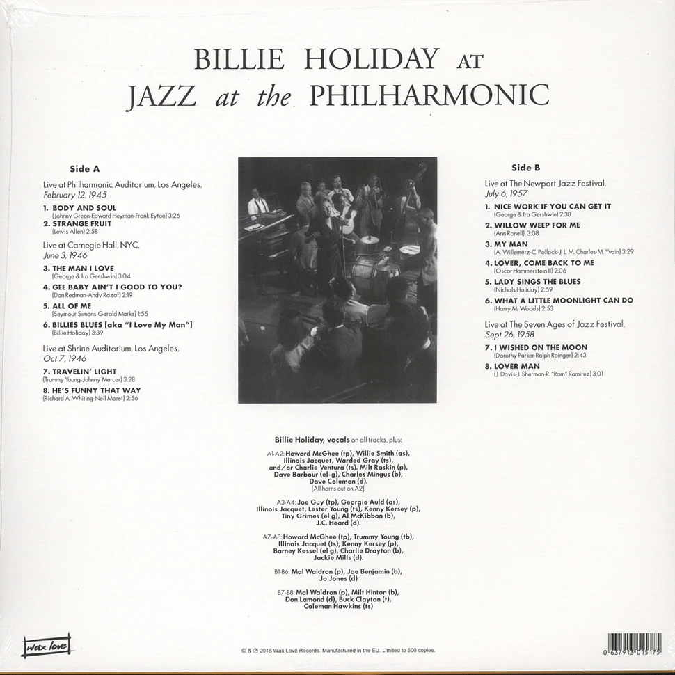 Billie Holiday - At Jazz At The Philharmonic