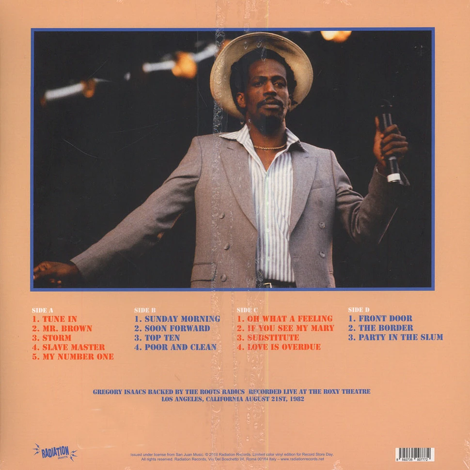 Gregory Isaacs - Live At The Roxy 1982