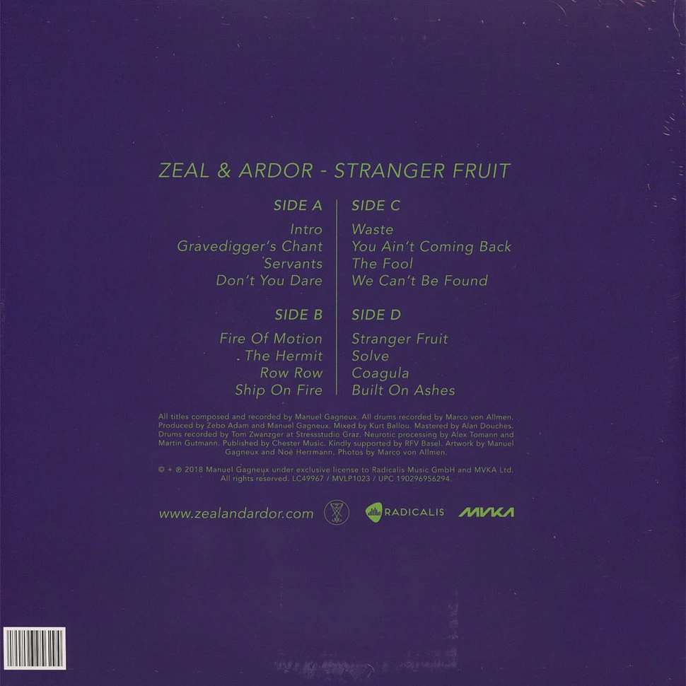 Zeal & Ardor - Stranger Fruit Colored Vinyl Edition