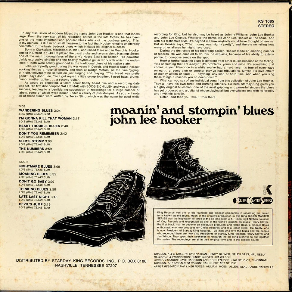 John Lee Hooker - Moanin' And Stompin' Blues