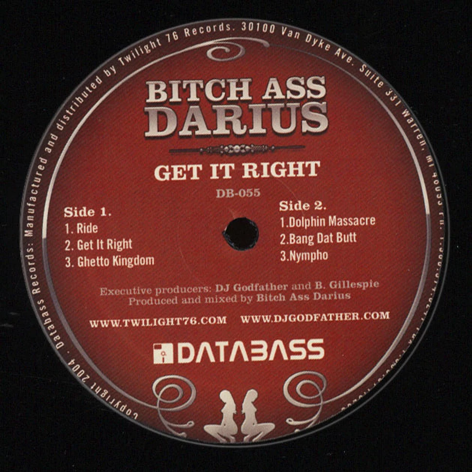 Bitch Ass Darius - Get It Right EP