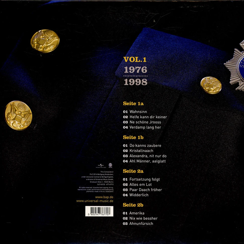 BAP - Die Beliebtesten Lieder Vol.1 1976 - 1998