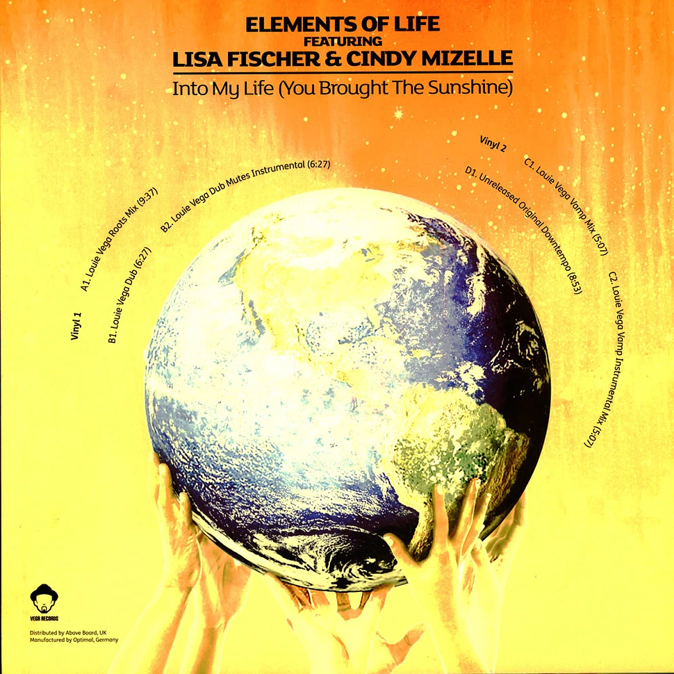 Elements Of Life - Into My Life (You Brought The Sunshine) Feat. Lisa Fischer & Cindy Mizelle Louis Vega Remixes