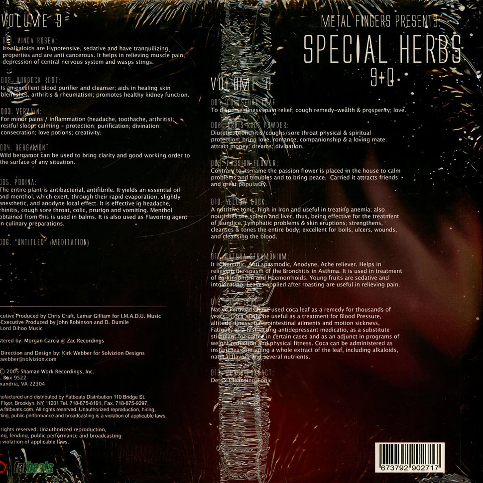 Metal Fingers - Special Herbs Vol. 9 & 0