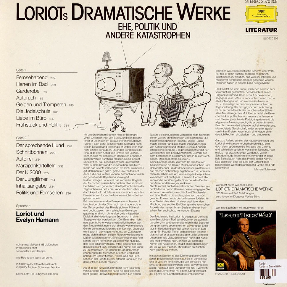 Loriot - Loriots Dramatische Werke (Ehe, Politik Und Andere Katastrophen)