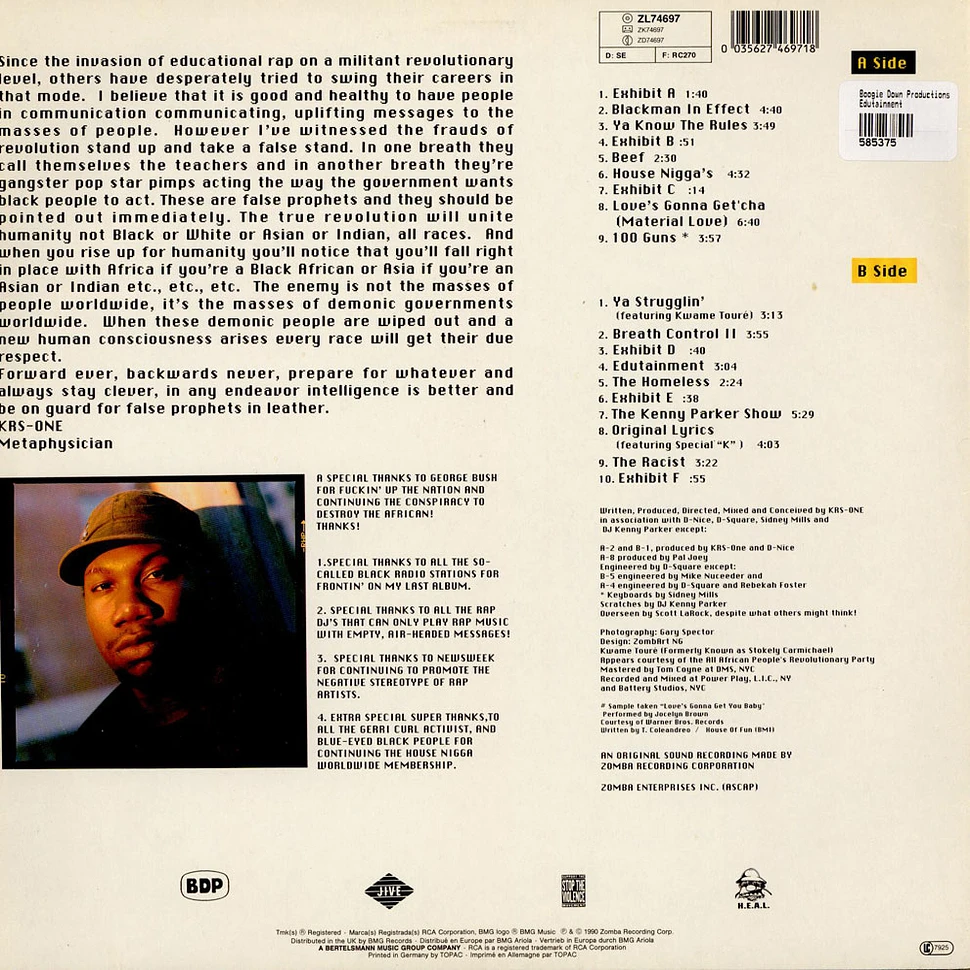 Boogie Down Productions - Edutainment