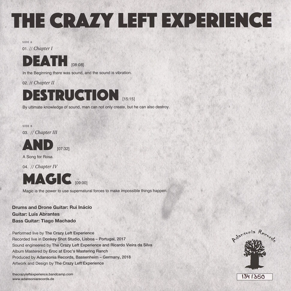 Crazy Left Experience - Death, Destruction And Magic